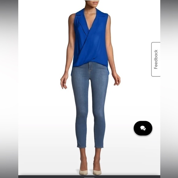 L’agence Freja Silk Blouse XS blue - Picture 5 of 9